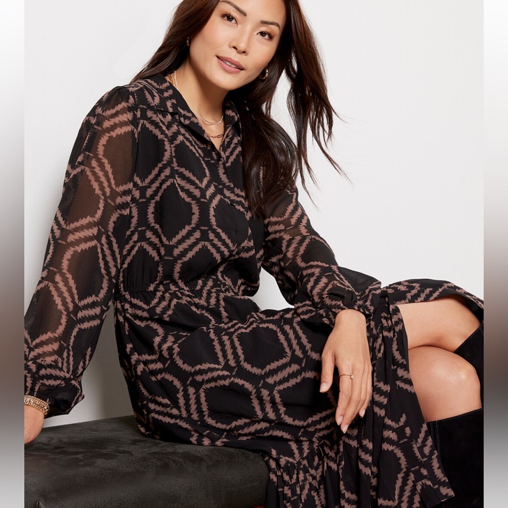 Evereve Brynne button front dress - XS